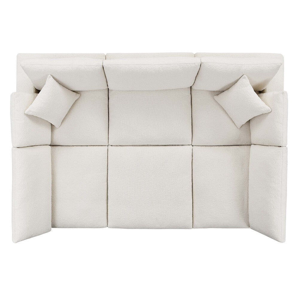 EEI-6372 Commix 6-Piece Down Filled Overstuffed Boucle Fabric Sectional Sofa by Modway