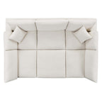 EEI-6372 Commix 6-Piece Down Filled Overstuffed Boucle Fabric Sectional Sofa by Modway