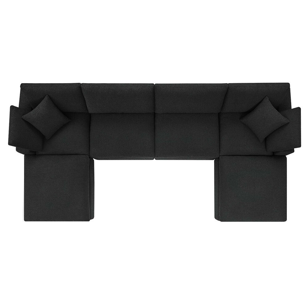 EEI-6366 Commix 6-Piece Down Filled Overstuffed Boucle Sectional Sofa by Modway