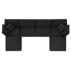 EEI-6366 Commix 6-Piece Down Filled Overstuffed Boucle Sectional Sofa by Modway