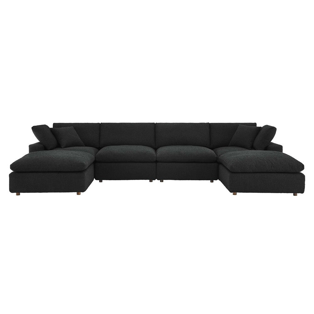 EEI-6366 Commix 6-Piece Down Filled Overstuffed Boucle Sectional Sofa by Modway