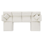 EEI-6366 Commix 6-Piece Down Filled Overstuffed Boucle Sectional Sofa by Modway