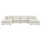 EEI-6366 Commix 6-Piece Down Filled Overstuffed Boucle Sectional Sofa by Modway