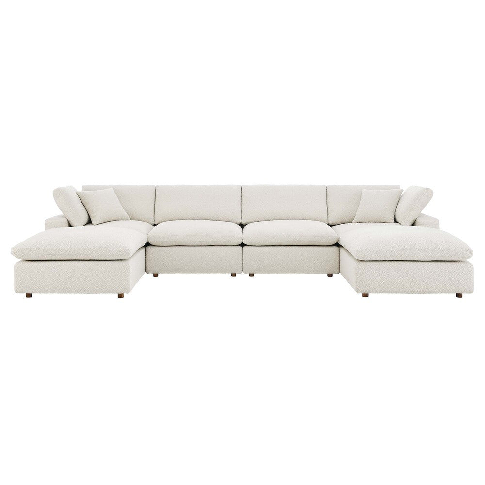 EEI-6366 Commix 6-Piece Down Filled Overstuffed Boucle Sectional Sofa by Modway