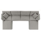 EEI-6366 Commix 6-Piece Down Filled Overstuffed Boucle Sectional Sofa by Modway
