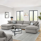EEI-6366 Commix 6-Piece Down Filled Overstuffed Boucle Sectional Sofa by Modway