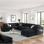 EEI-6370 Commix 7-Piece Down Filled Overstuffed Boucle Sectional Sofa by Modway