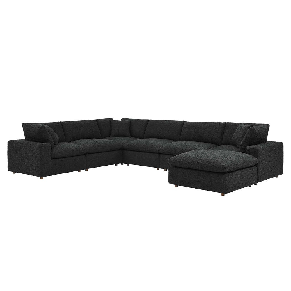 EEI-6370 Commix 7-Piece Down Filled Overstuffed Boucle Sectional Sofa by Modway