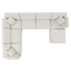 EEI-6370 Commix 7-Piece Down Filled Overstuffed Boucle Sectional Sofa by Modway