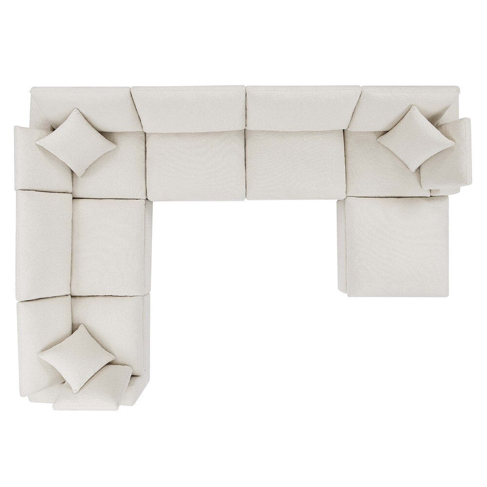EEI-6370 Commix 7-Piece Down Filled Overstuffed Boucle Sectional Sofa by Modway