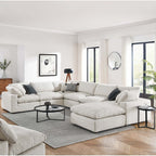 EEI-6370 Commix 7-Piece Down Filled Overstuffed Boucle Sectional Sofa by Modway