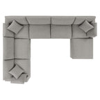 EEI-6370 Commix 7-Piece Down Filled Overstuffed Boucle Sectional Sofa by Modway
