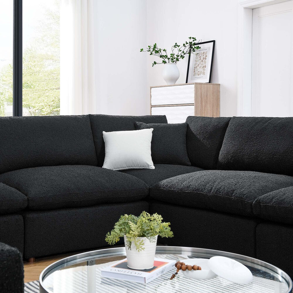EEI-6371 Commix 8-Piece Down Filled Overstuffed Boucle Fabric Sectional Sofa by Modway