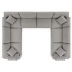 EEI-6371 Commix 8-Piece Down Filled Overstuffed Boucle Fabric Sectional Sofa by Modway