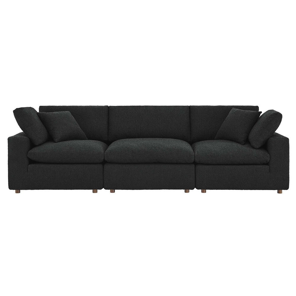 EEI-6362 Commix Down Filled Overstuffed Boucle Fabric 3-Seater Sofa by Modway