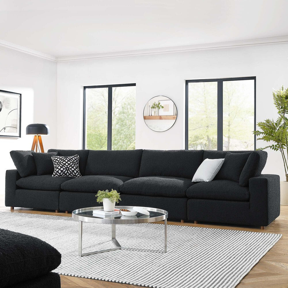 EEI-6364 Commix Down Filled Overstuffed Boucle Fabric 4-Seater Sofa by Modway