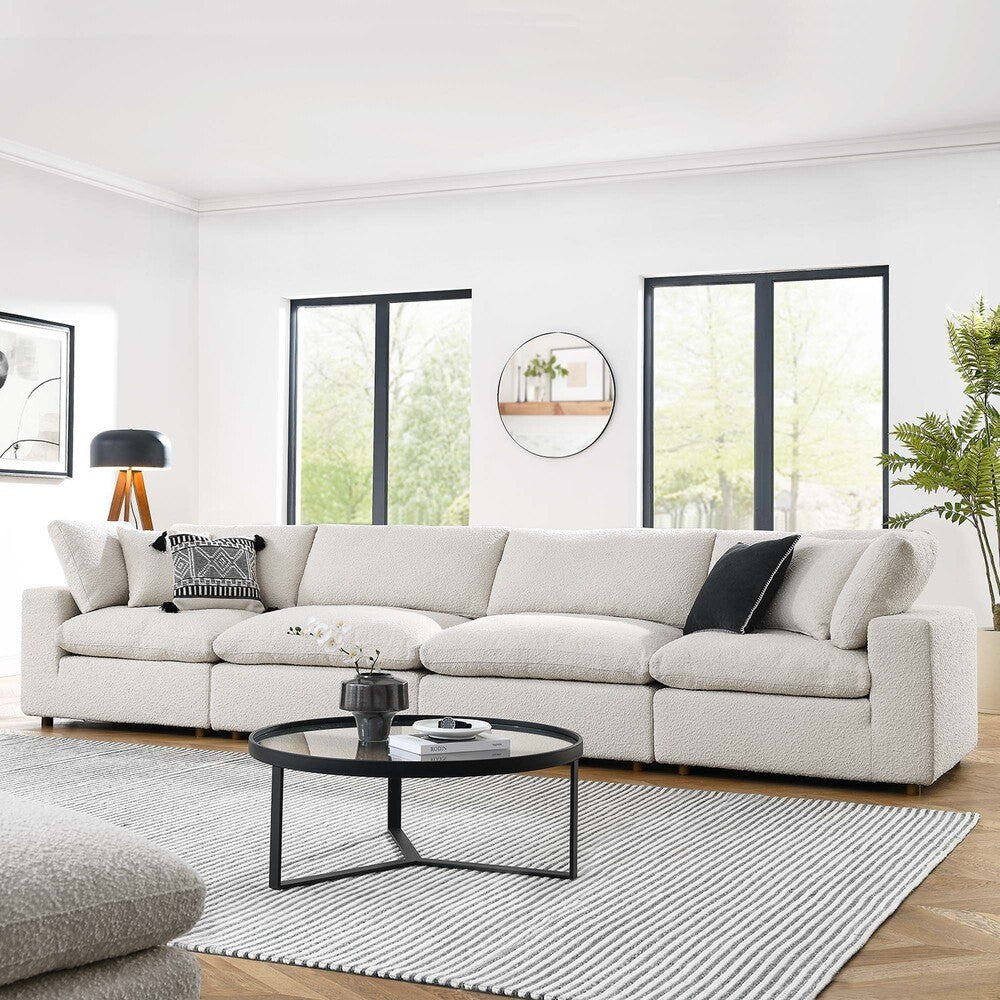 EEI-6364 Commix Down Filled Overstuffed Boucle Fabric 4-Seater Sofa by Modway