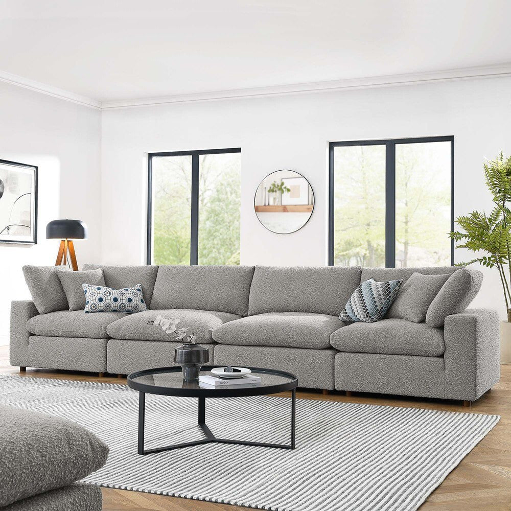 EEI-6364 Commix Down Filled Overstuffed Boucle Fabric 4-Seater Sofa by Modway