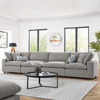 EEI-6364 Commix Down Filled Overstuffed Boucle Fabric 4-Seater Sofa by Modway