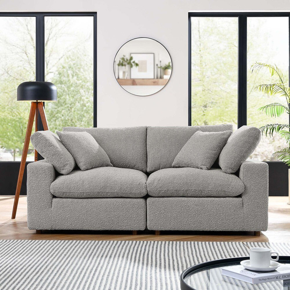 EEI-6361 Commix Down Filled Overstuffed Boucle Fabric Loveseat by Modway