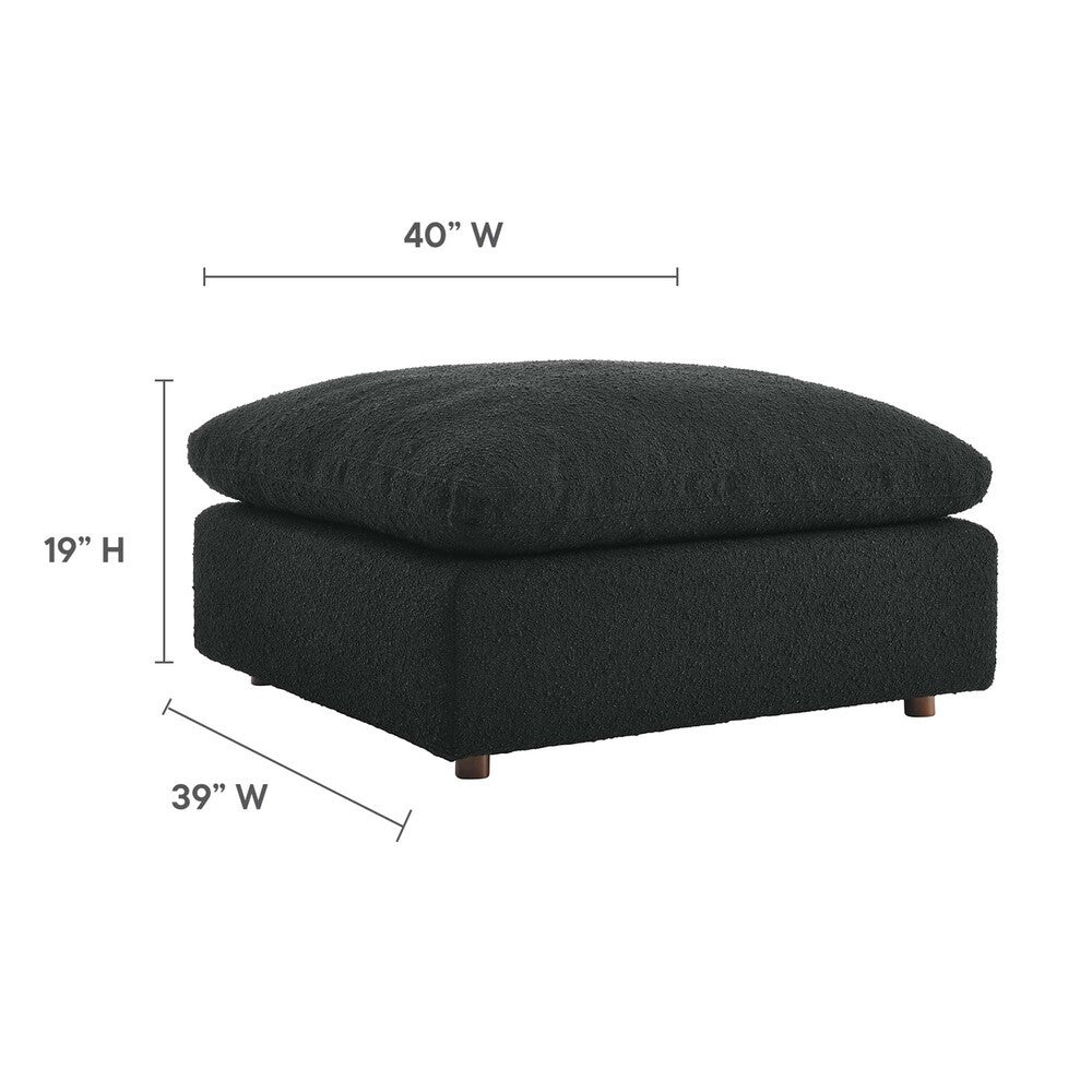 EEI-6258 Commix Down Filled Overstuffed Boucle Fabric Ottoman by Modway