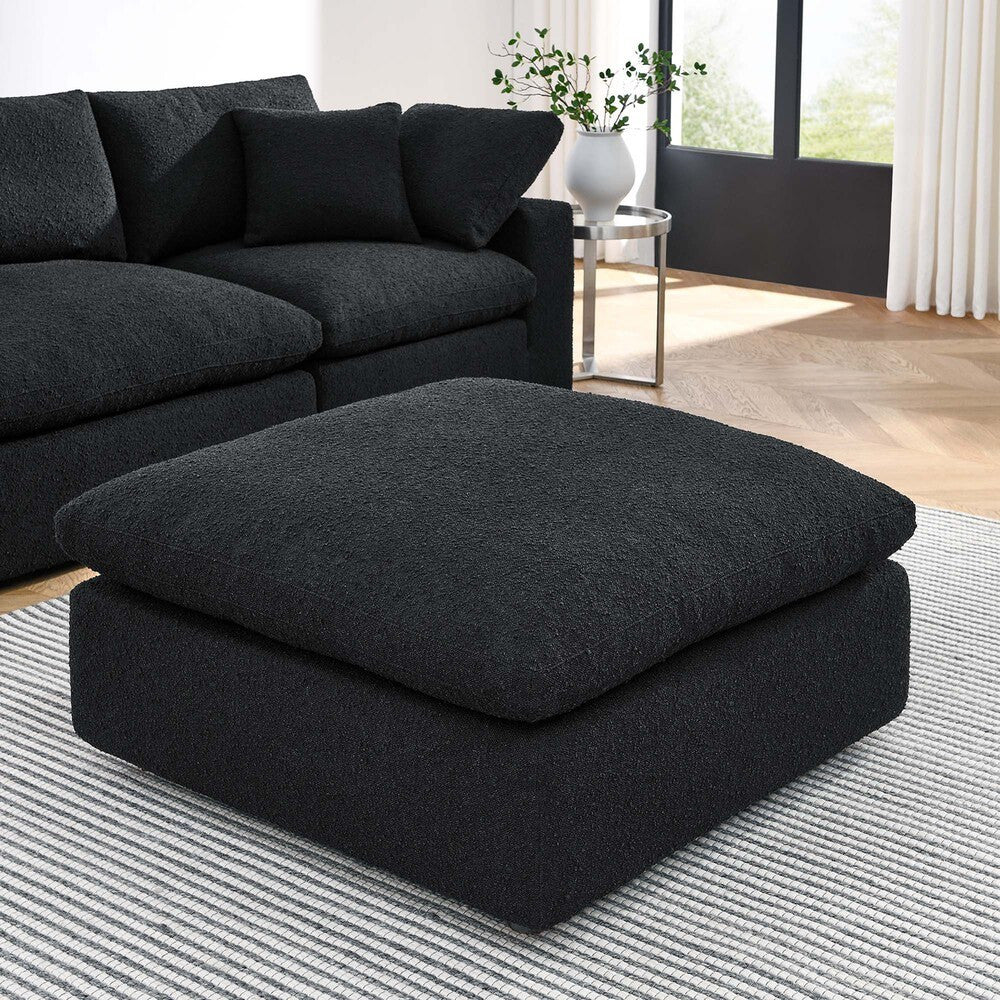 EEI-6258 Commix Down Filled Overstuffed Boucle Fabric Ottoman by Modway