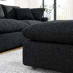 EEI-6258 Commix Down Filled Overstuffed Boucle Fabric Ottoman by Modway