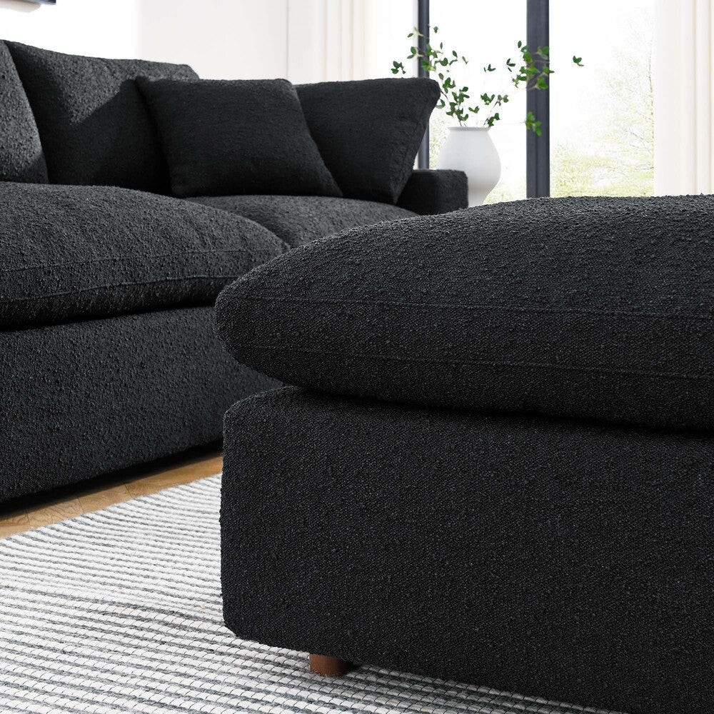 EEI-6258 Commix Down Filled Overstuffed Boucle Fabric Ottoman by Modway