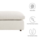EEI-6258 Commix Down Filled Overstuffed Boucle Fabric Ottoman by Modway