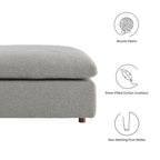 EEI-6258 Commix Down Filled Overstuffed Boucle Fabric Ottoman by Modway