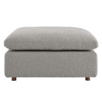 EEI-6258 Commix Down Filled Overstuffed Boucle Fabric Ottoman by Modway