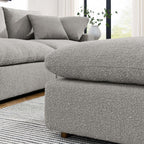 EEI-6258 Commix Down Filled Overstuffed Boucle Fabric Ottoman by Modway