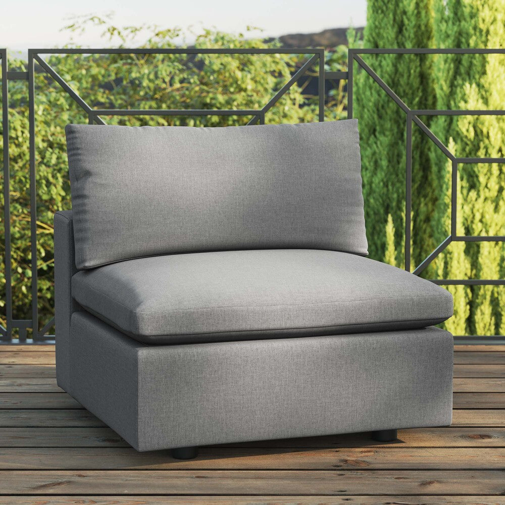 EEI-4902 Commix Overstuffed Outdoor Patio Armless Chair by Modway