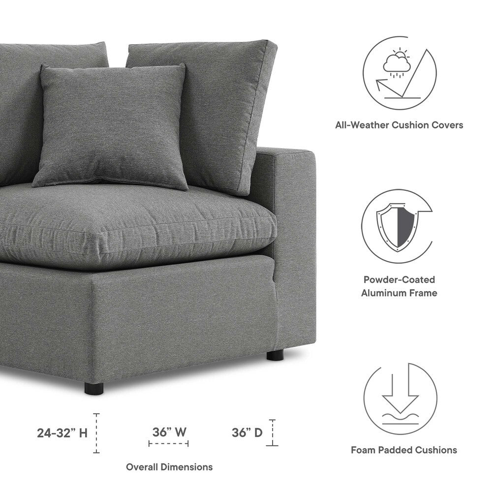 EEI-4904 Commix Overstuffed Outdoor Patio Corner Chair by Modway