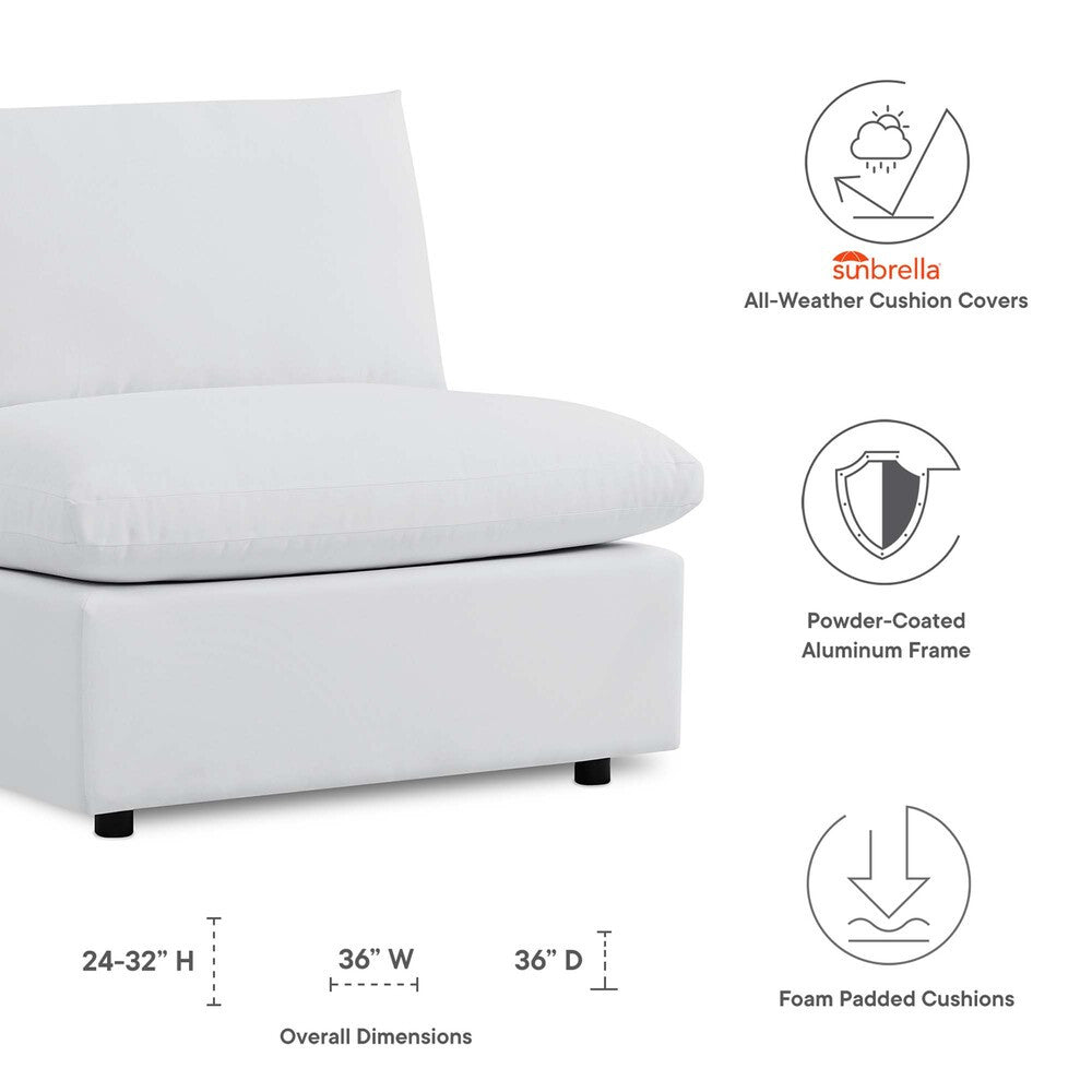 EEI-4905 Commix Sunbrella&reg; Outdoor Patio Armless Chair by Modway