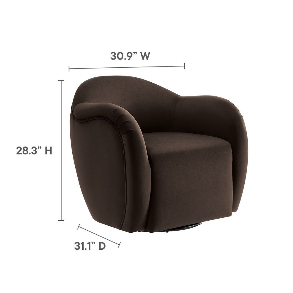 EEI-6959 Compose Performance Velvet Swivel Armchair by Modway