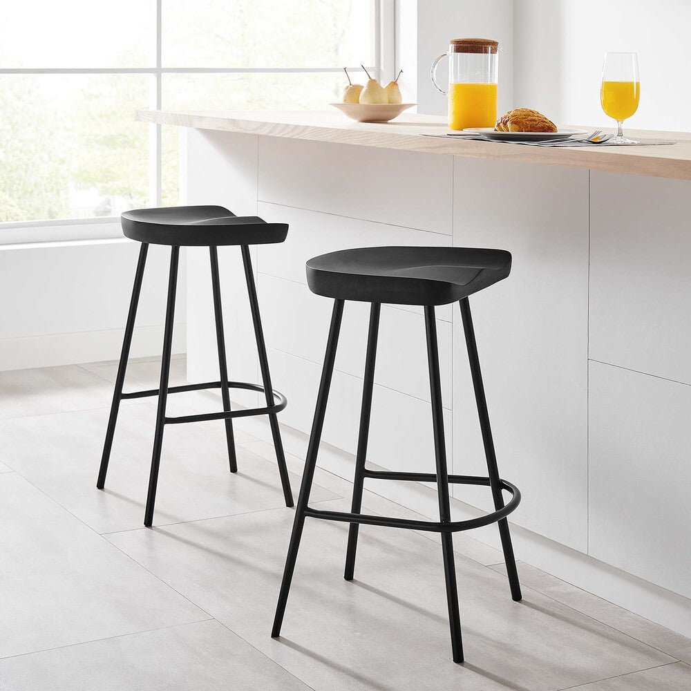 EEI-6741 Concord Backless Wood Counter Stools Set of 2 by Modway