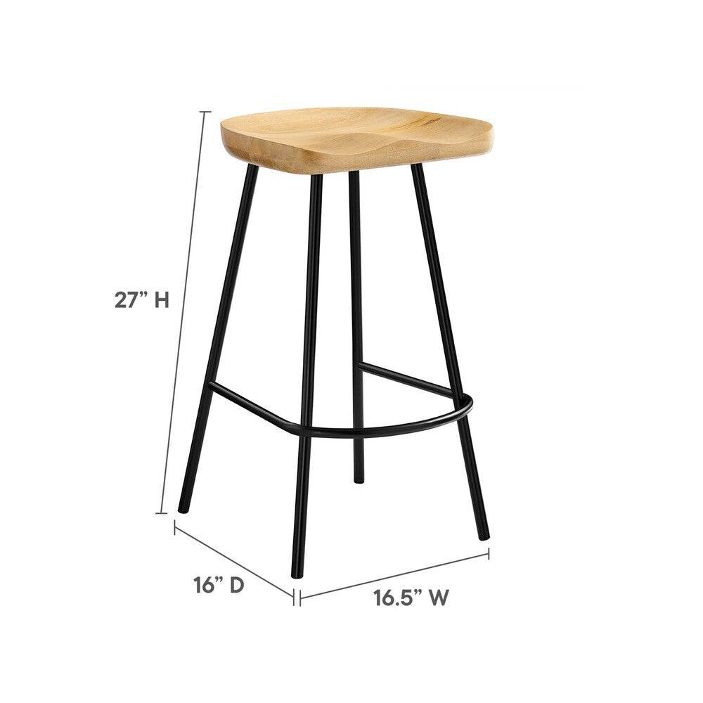 EEI-6741 Concord Backless Wood Counter Stools Set of 2 by Modway