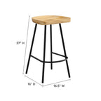 EEI-6741 Concord Backless Wood Counter Stools Set of 2 by Modway