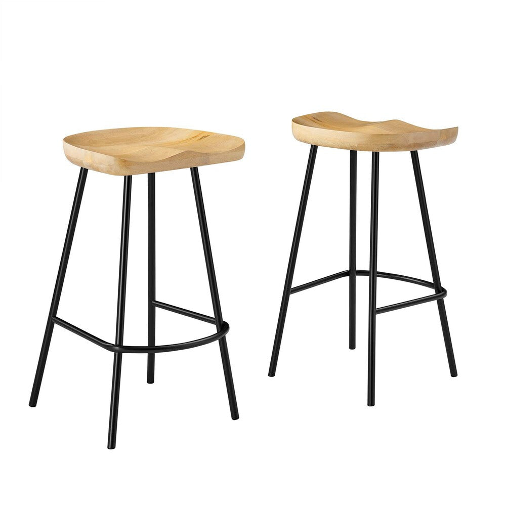 EEI-6741 Concord Backless Wood Counter Stools Set of 2 by Modway