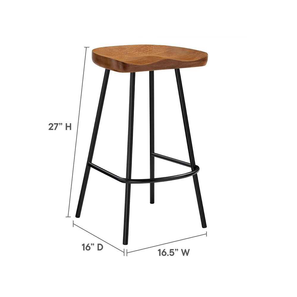 EEI-6741 Concord Backless Wood Counter Stools Set of 2 by Modway
