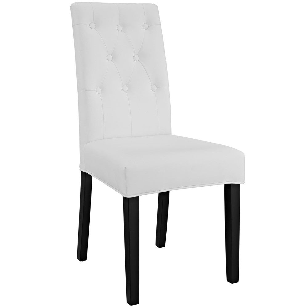 EEI-1382-WHI Confer Dining Vinyl Side Chair by Modway