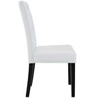 EEI-3323-WHI Confer Vinyl Dining Side Chair Set of 2 by Modway