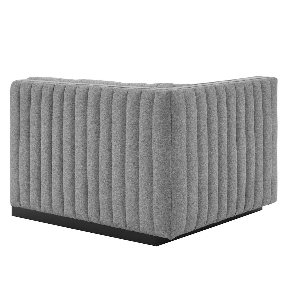 Modway Conjure Channel Tufted Upholstered Fabric Left-Arm Chair by Modway-EEI-5491