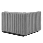 Modway Conjure Channel Tufted Upholstered Fabric Left-Arm Chair by Modway-EEI-5491