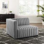 Modway Conjure Channel Tufted Upholstered Fabric Left-Arm Chair by Modway-EEI-5491