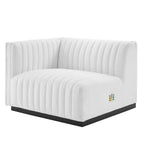 Modway Conjure Channel Tufted Upholstered Fabric Left-Arm Chair by Modway-EEI-5491