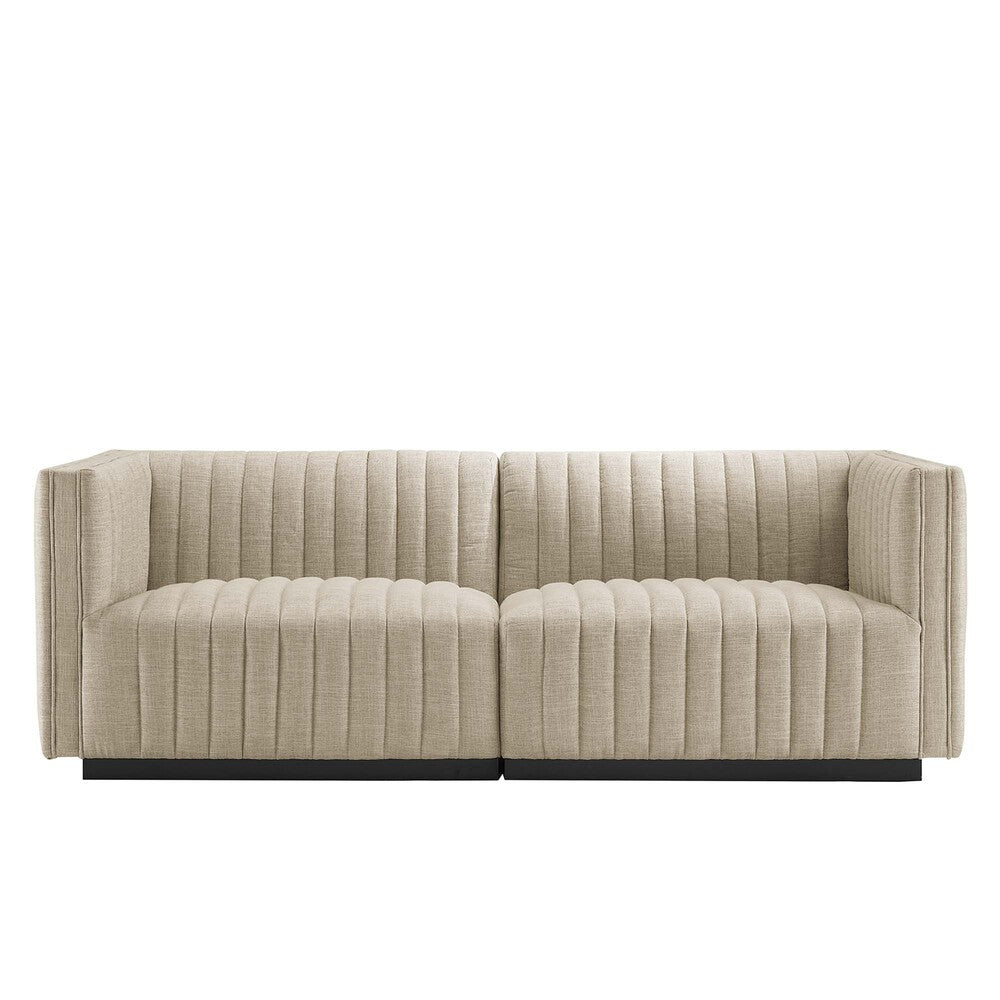 Modway Conjure Channel Tufted Upholstered Fabric Loveseat by Modway-EEI-5786