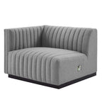Modway Conjure Channel Tufted Upholstered Fabric Loveseat by Modway-EEI-5786