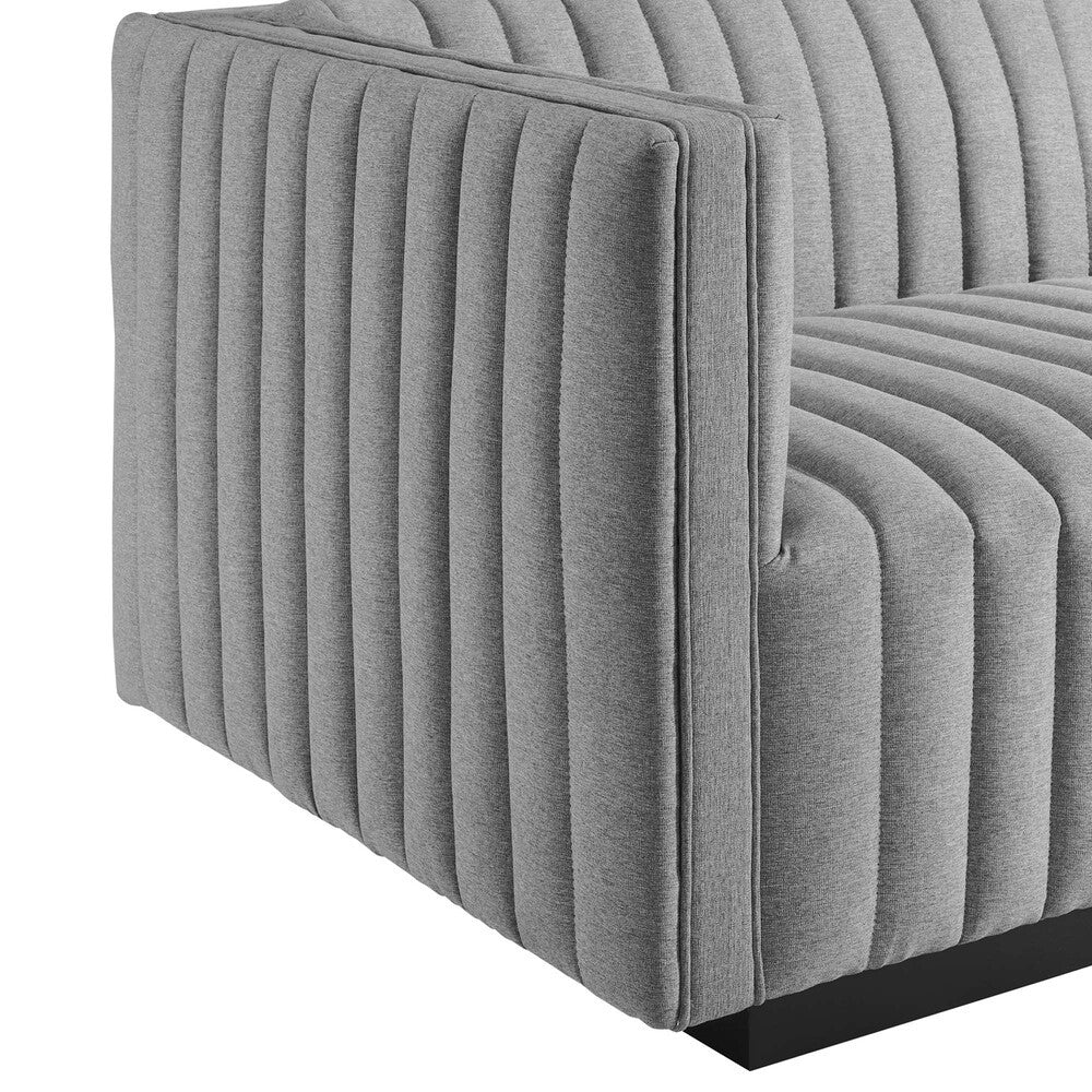 Modway Conjure Channel Tufted Upholstered Fabric Loveseat by Modway-EEI-5786
